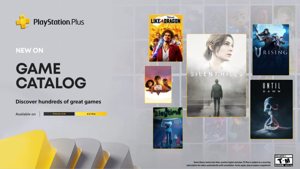 PS Plus October 2025 game lineup featuring Silent Hill 2, V Rising, and more titles from Sony’s Halloween update.
